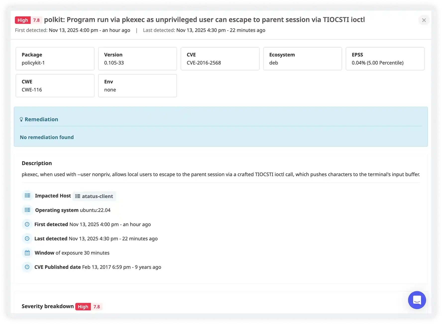 Application security insights