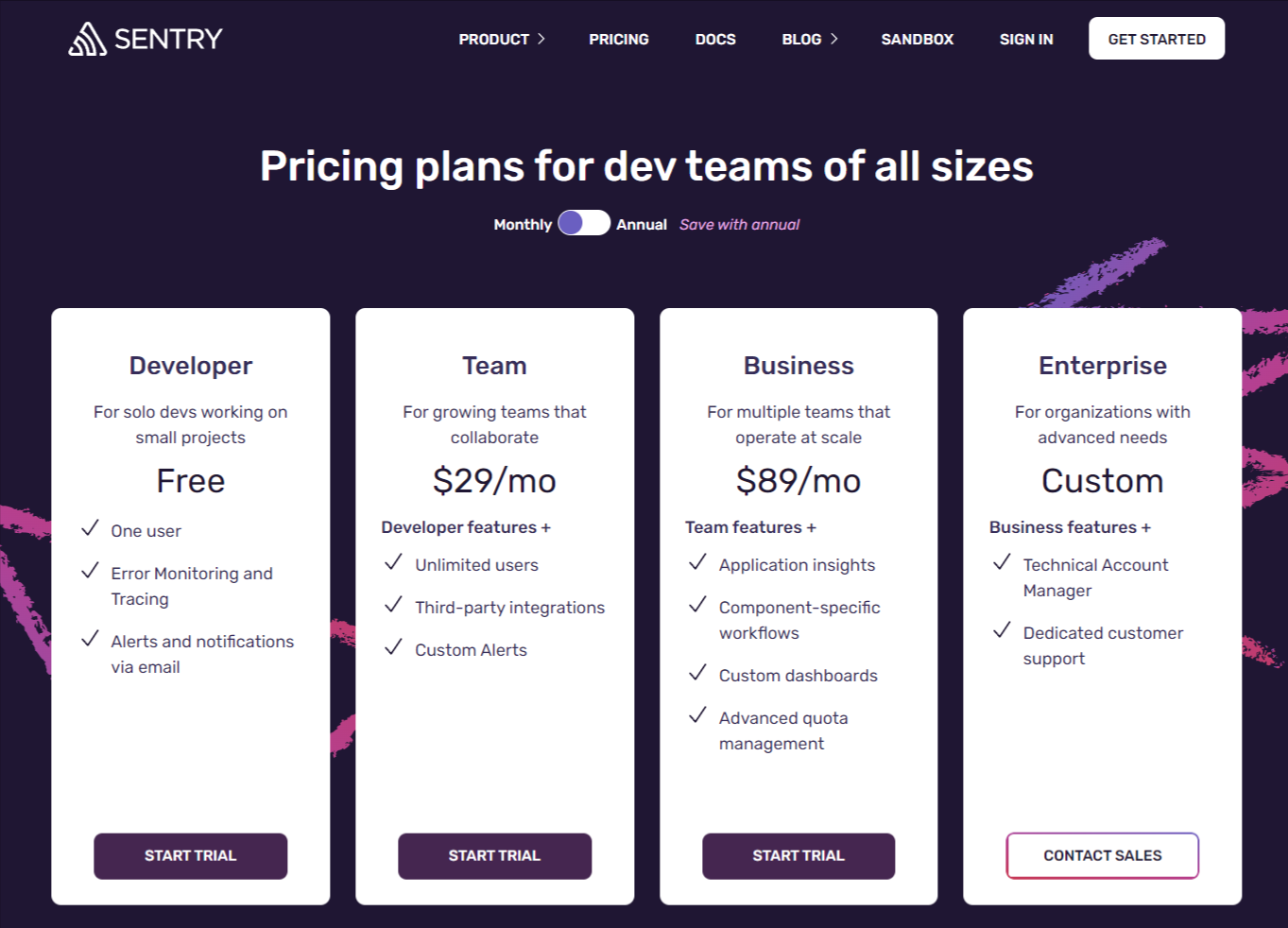 sentry-pricing
