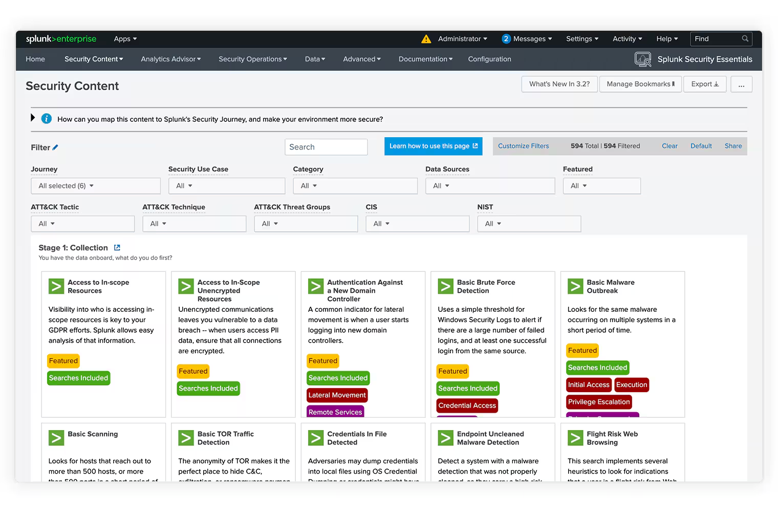 Splunk security essentials