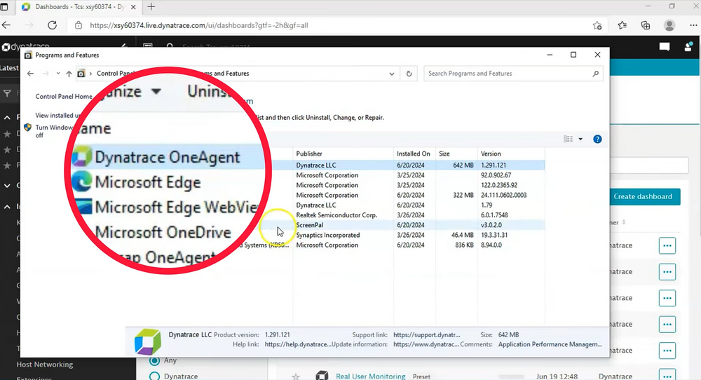 Dynatrace OneAgent installation