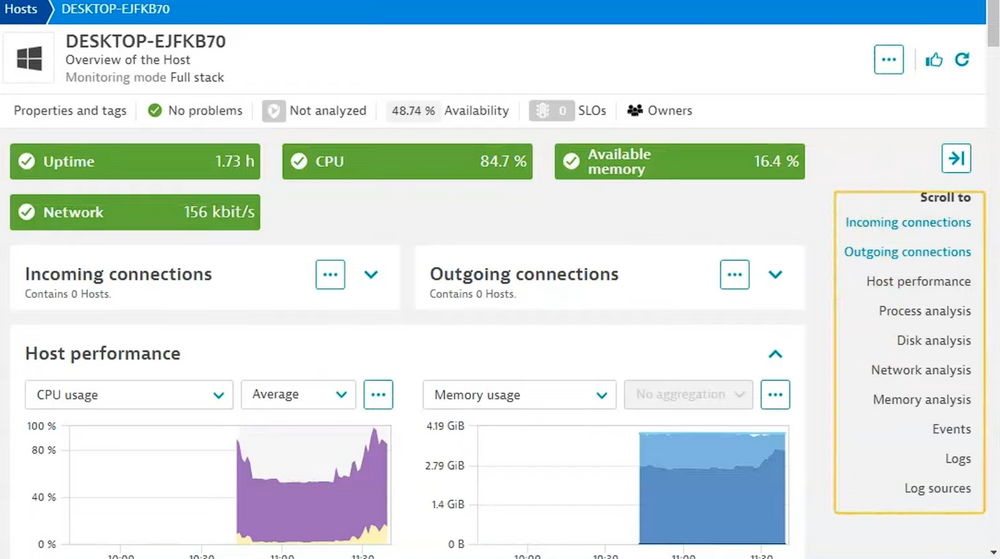 dynatrace-host-performance