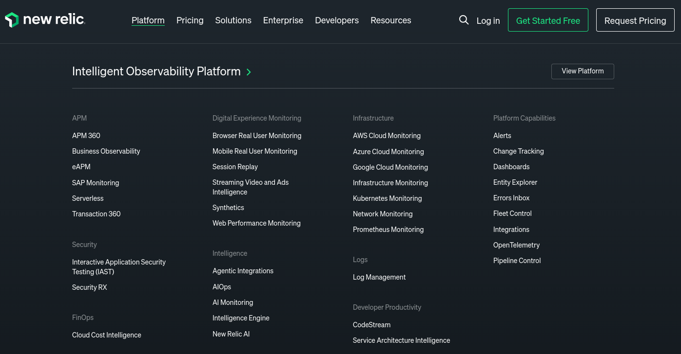 New Relic Platform