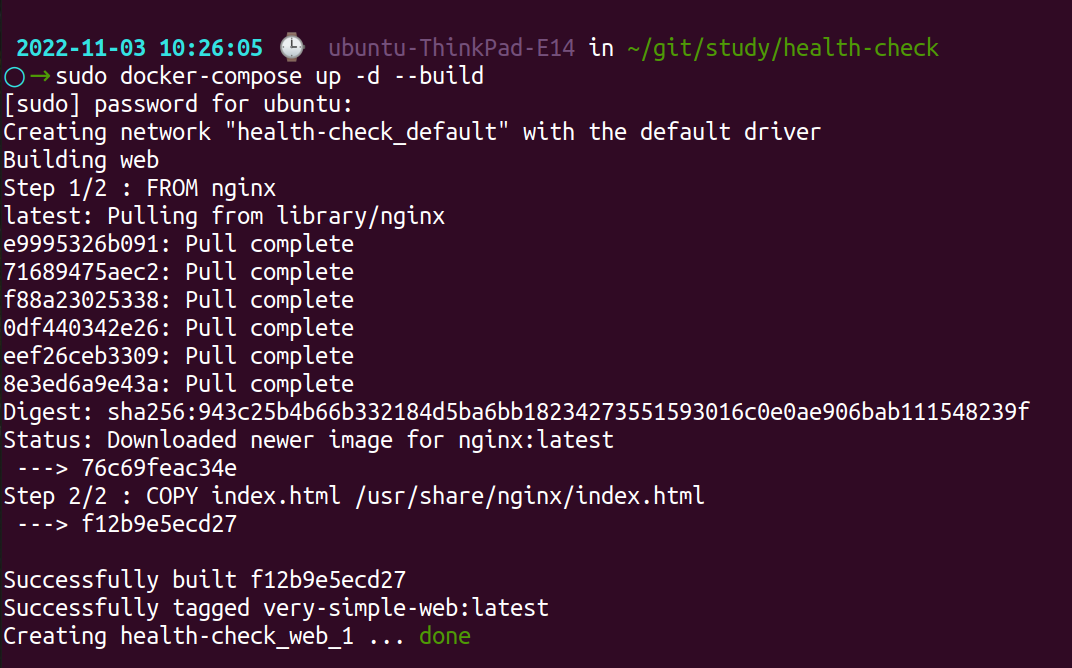 Health Check Command in Docker