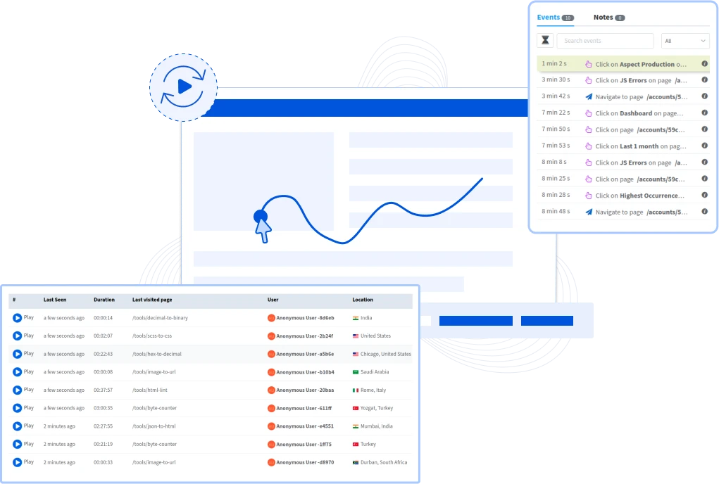 Session Replay Dashboard