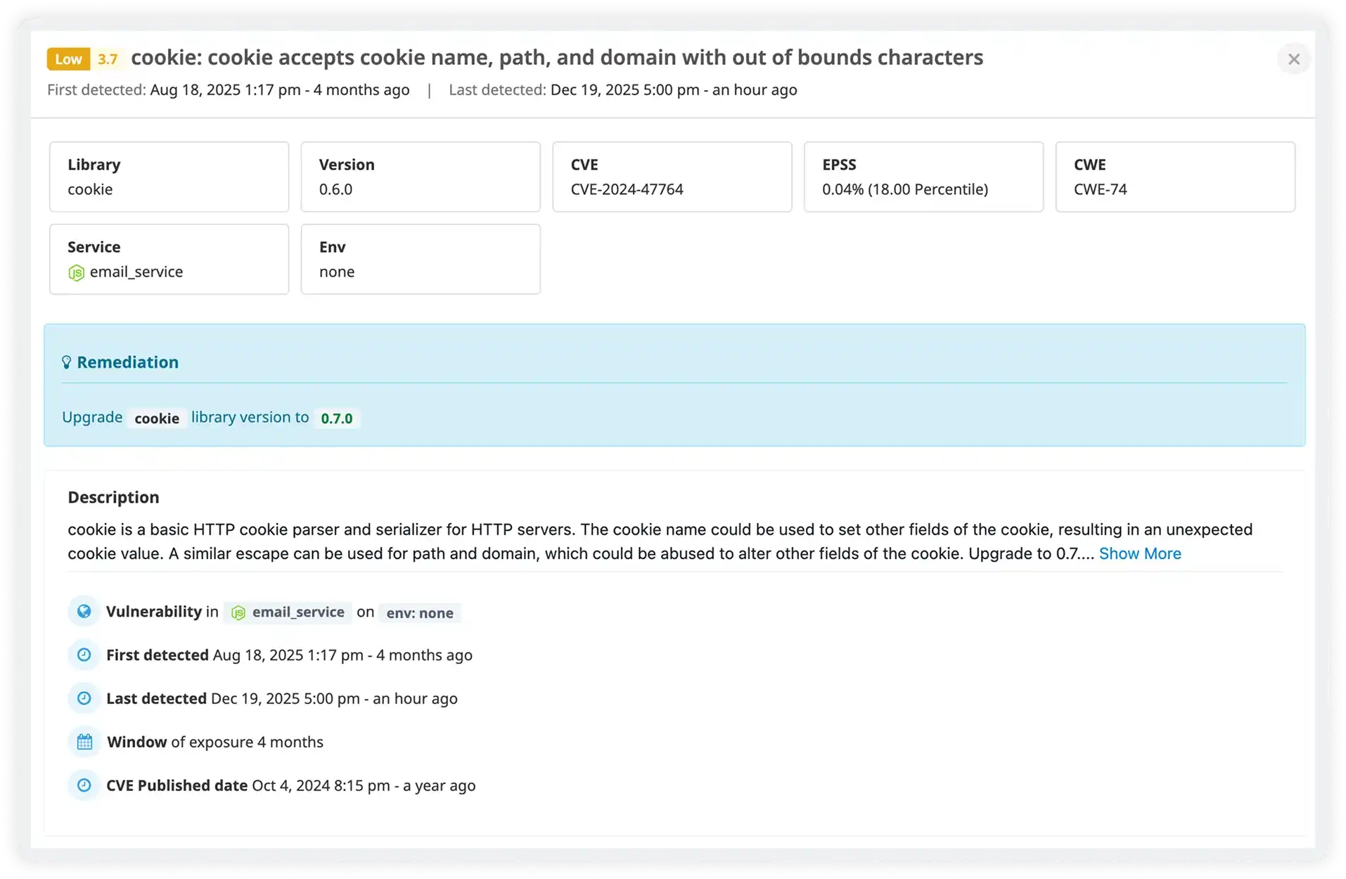 Vulnerability Insights